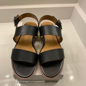 Franco Sarto Black Maura Sandals Size 8 Never Worn